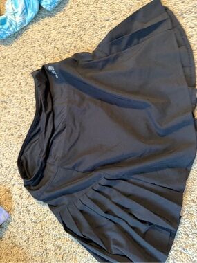 bcg Black Athletic Skort with Club Sports Logo